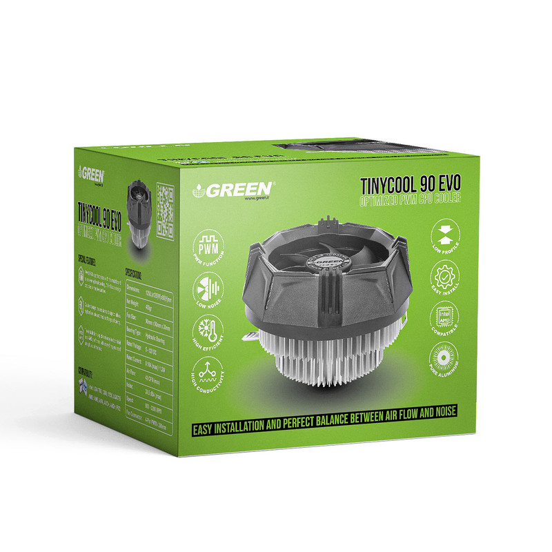 سیستم خنک کننده بادی گرین مدل TINYCOOL 90 EVO t