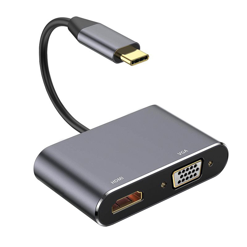 مبدل USB-C به HDMI/VGA کی نت